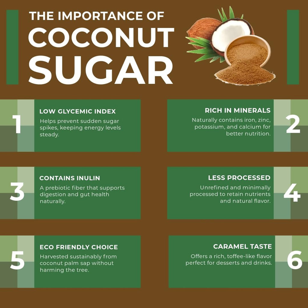 benefits of coconut palm sugar TRIVAA ORGANICS Coconut Sugar Natural Sweetener